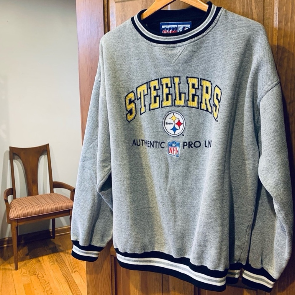 Vintage PRO LINE LOGO ATHLETIC NFL PITTSBURGH STEELERS Crewneck